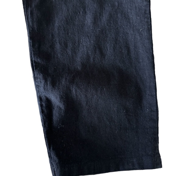 NIMIN Women’s Loose Pants Cropped Elastic High Waist Paper Bag Black X Large - Picture 4 of 4